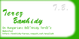 terez banhidy business card